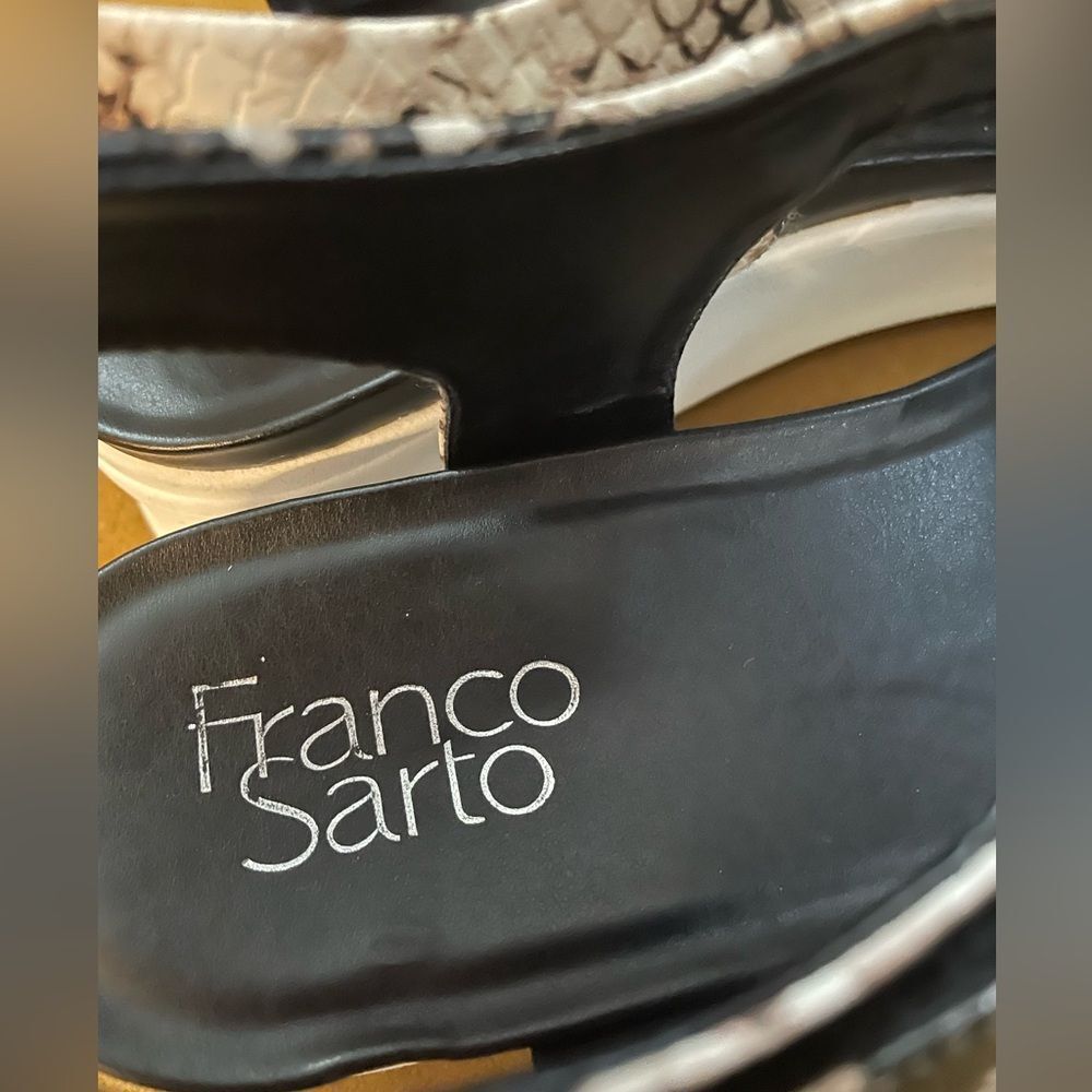 Franco Sarto Essie Python Sandals 7.5 - image 7
